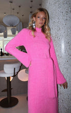 Load image into Gallery viewer, Bubble Gum pink high neck long jumper dress
